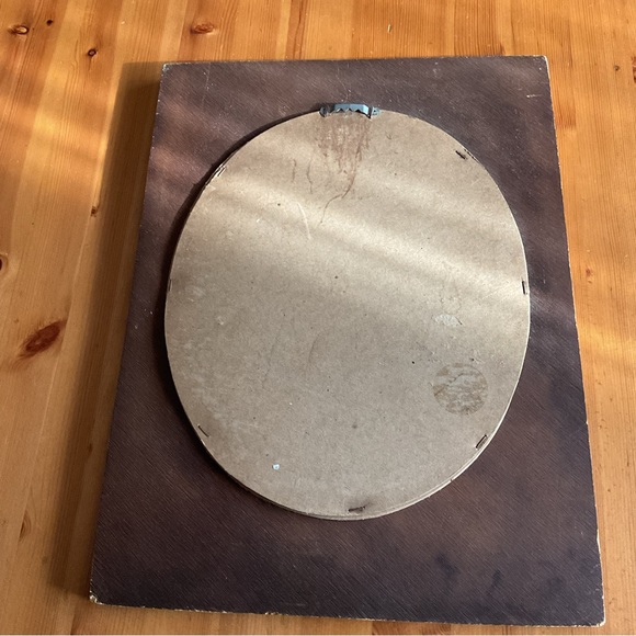 VINTAGE EINAR JOHANSEN WOOD CARVED MIRROR 1976 BUTTERFLY DAFFODIL BLUEBELLS - Picture 5 of 16